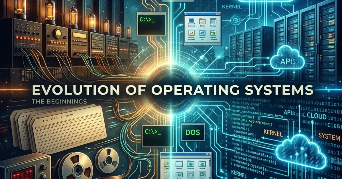The Birth of Computers and the First Operating Systems