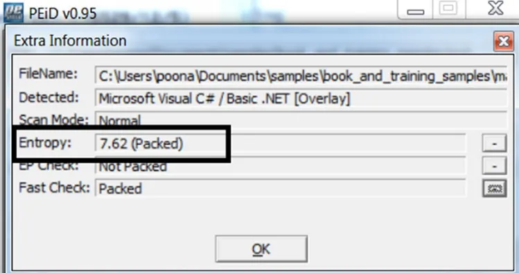 File Entropy and Packing Control via PEiD